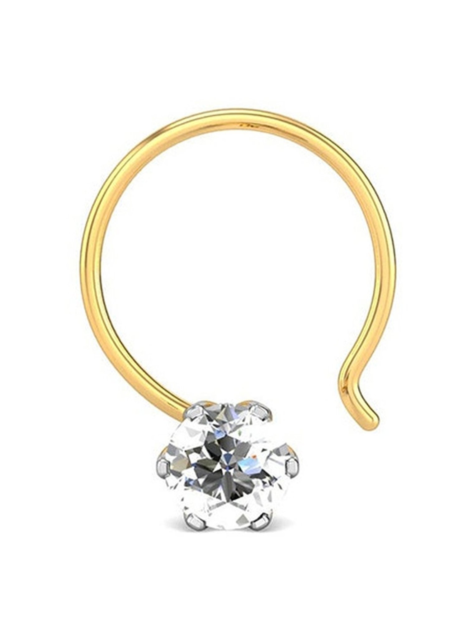 Malabar Gold and Diamonds 18 kt Gold & Diamond Nosepin