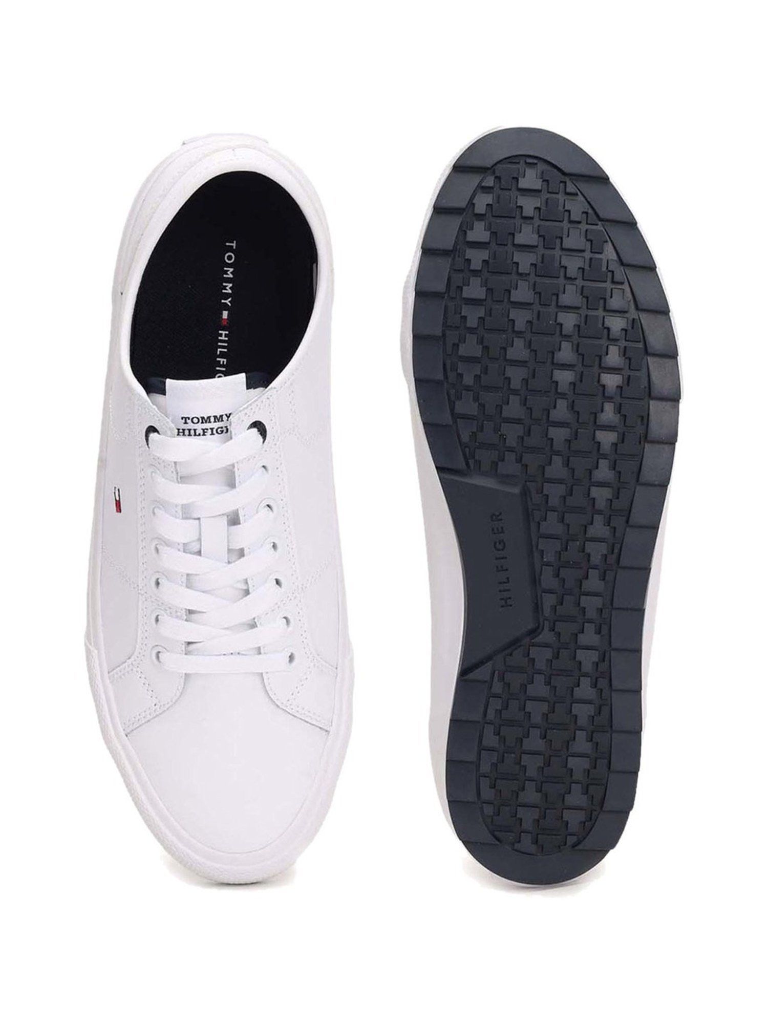 Tommy Hilfiger Men's White Casual Sneakers