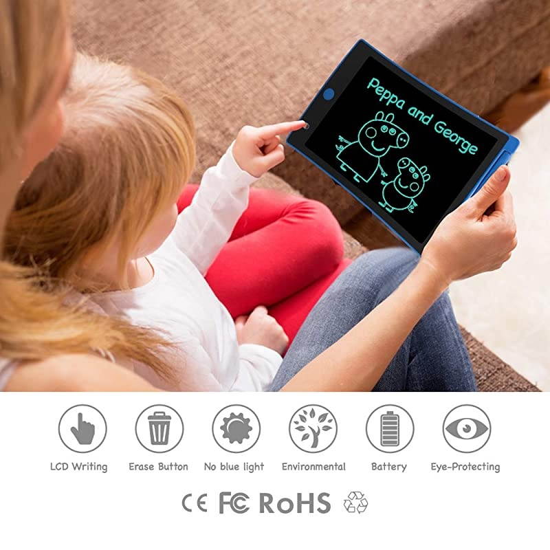 2 Pack 8.5-Inch LCD Writing Tablet for Kids, Electronic Drawing Pad Doodle Board Sketch Pad Mess Free Coloring Drawing Games, Gifts for Boys Girls