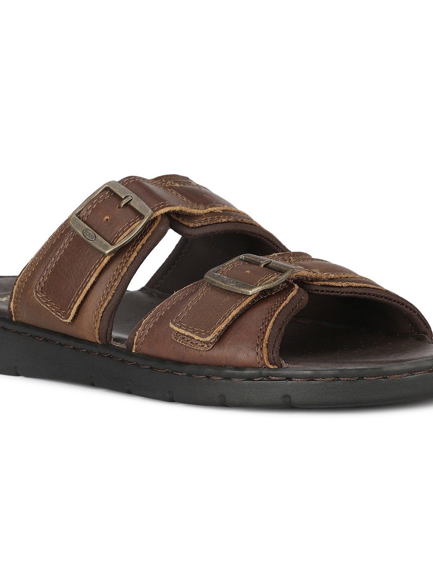 Scholl by Bata Men's JUSTIN Brown Casual Sandals
