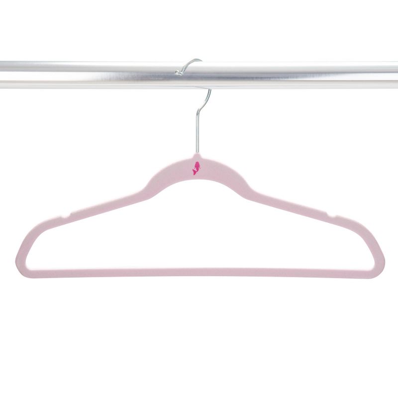 Simplify Kids' 25pk Velvet Hangers Blush