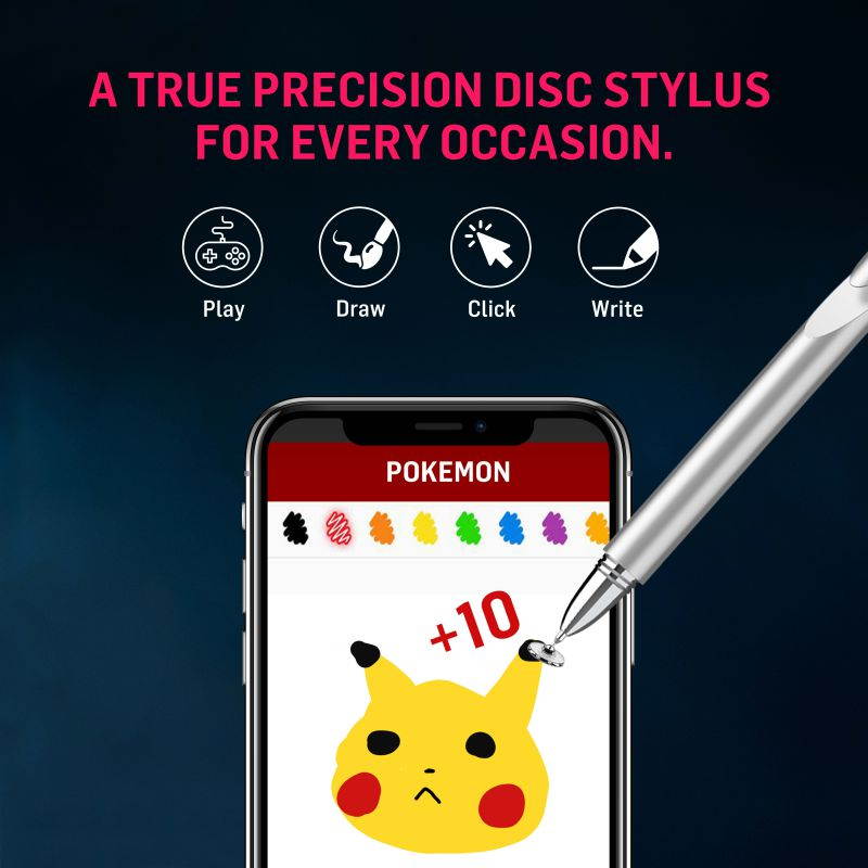 Adonit Pro 4 (Silver) Luxury Capacitive Stylus Pen, High Sensitivity Fine Point and Precision,Stylus for iPad, Air, Mini, Android, iPhone, Samsung, Other Touch Screens, Compatible for All Touchscreens