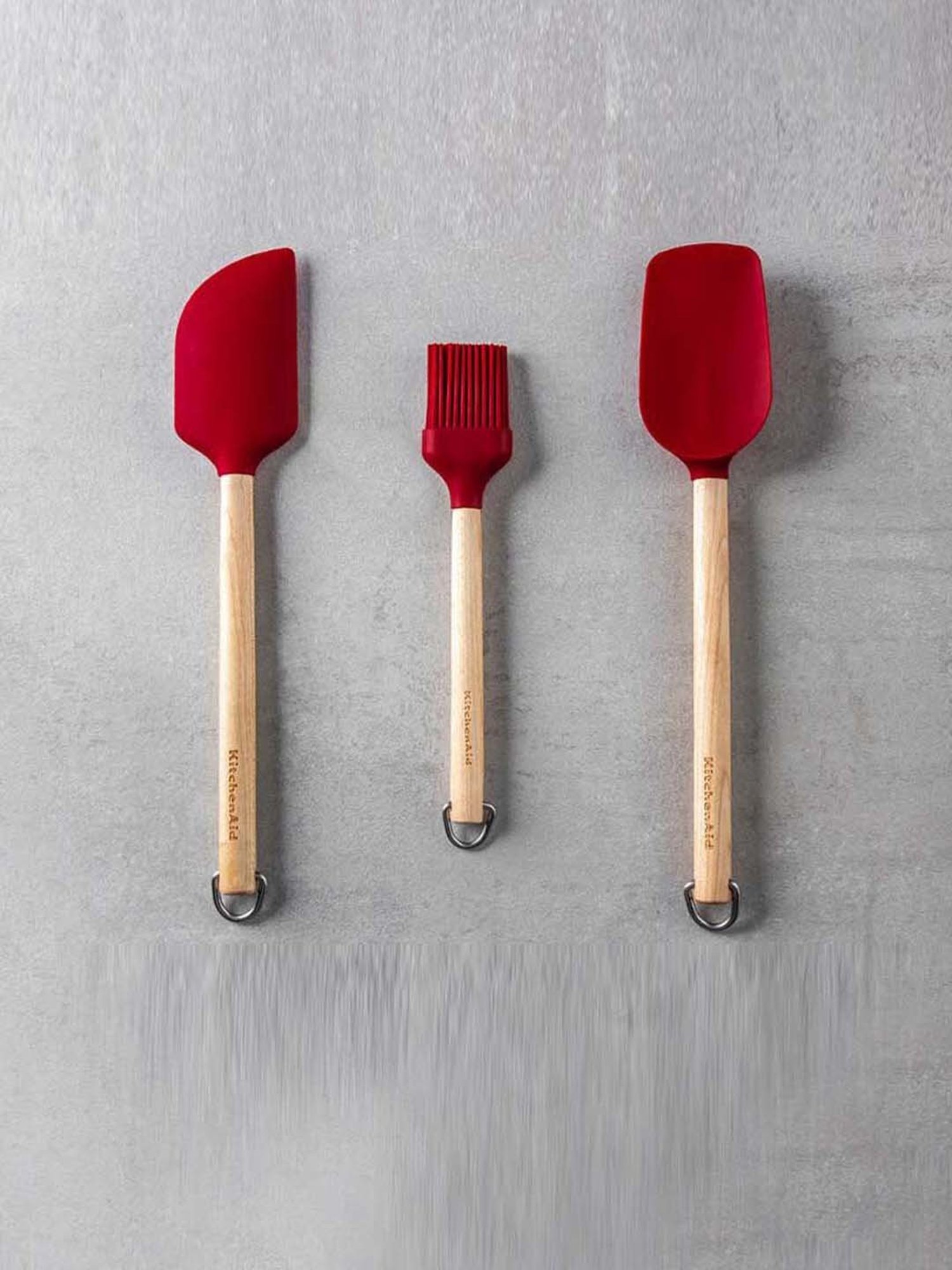 KitchenAid 3-Piece Red Medium Birchwood Baking Set