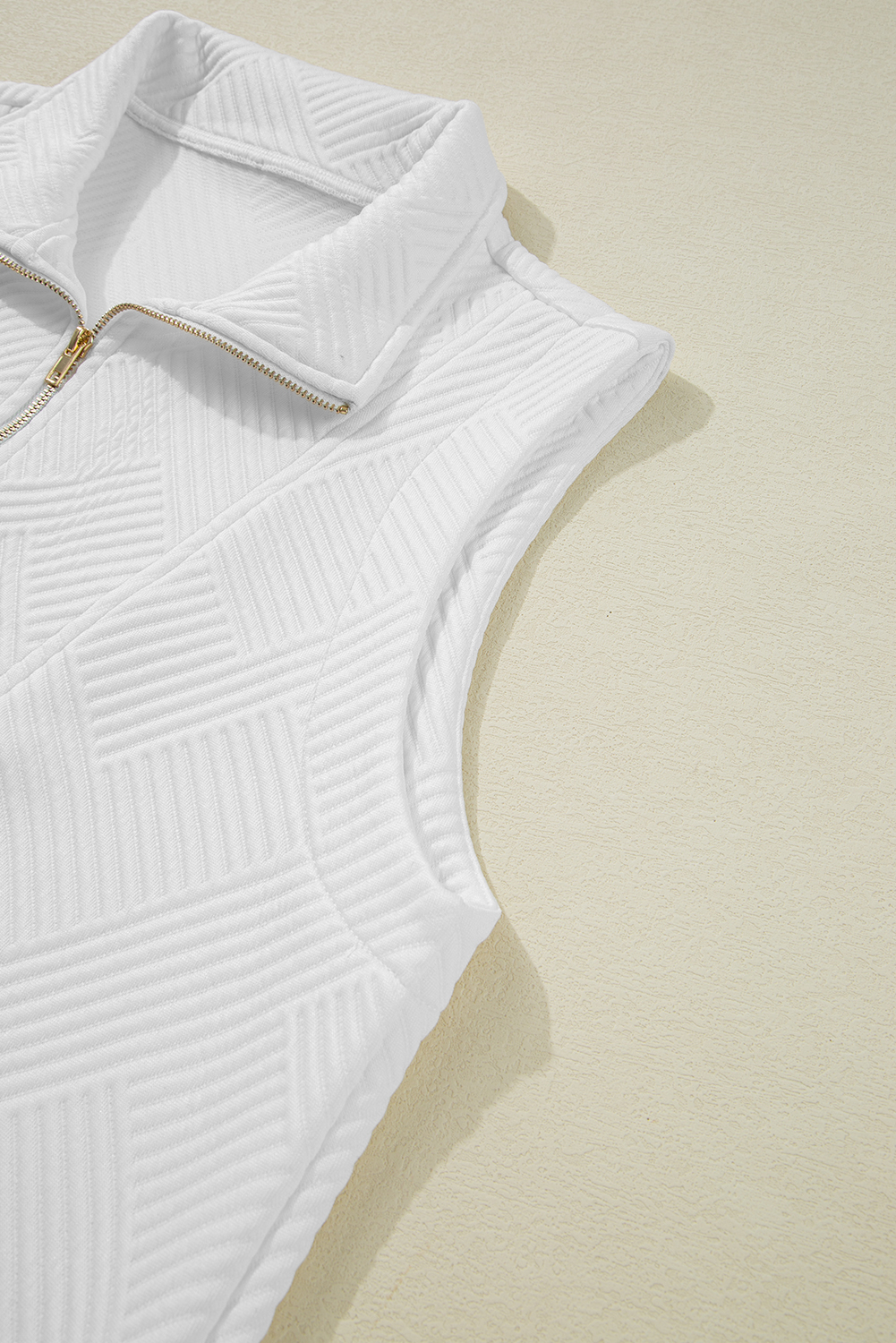 Skobeloff Textured Ruffle Split Top and Drawstring Shorts Set