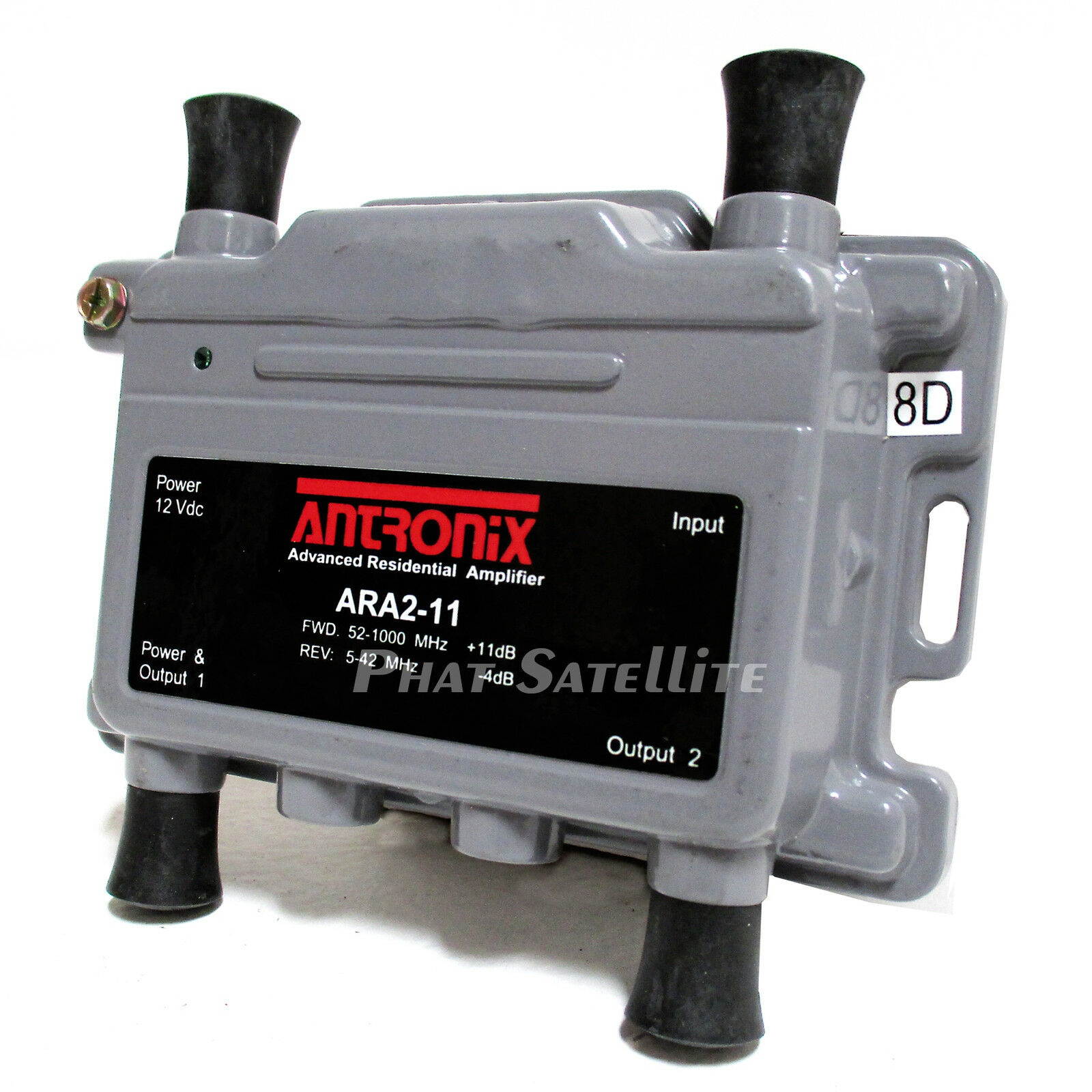 ANTRONIX CABLE TV SIGNAL BOOSTER Powered 1 input 2 output ARA2-11 Amplifier HDTV
