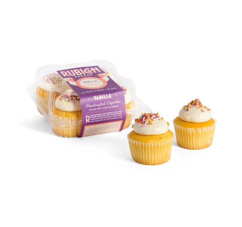 Rubicon Bakery Vanilla Cupcakes - 10oz/4ct