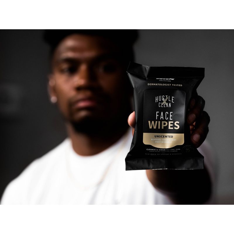 Hustle Clean Face Wipes - 25ct