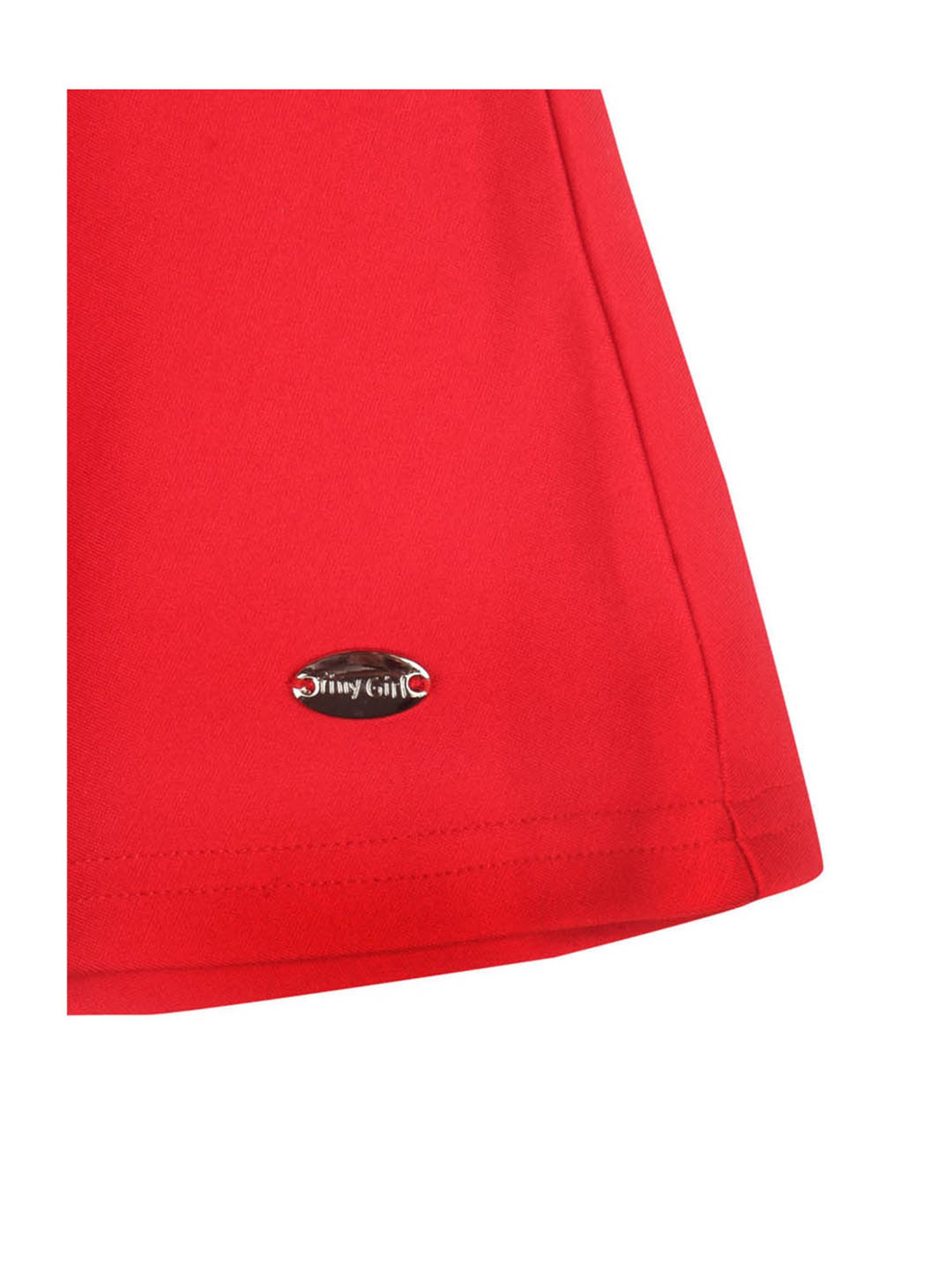 Tiny Girl Red Solid Skirt