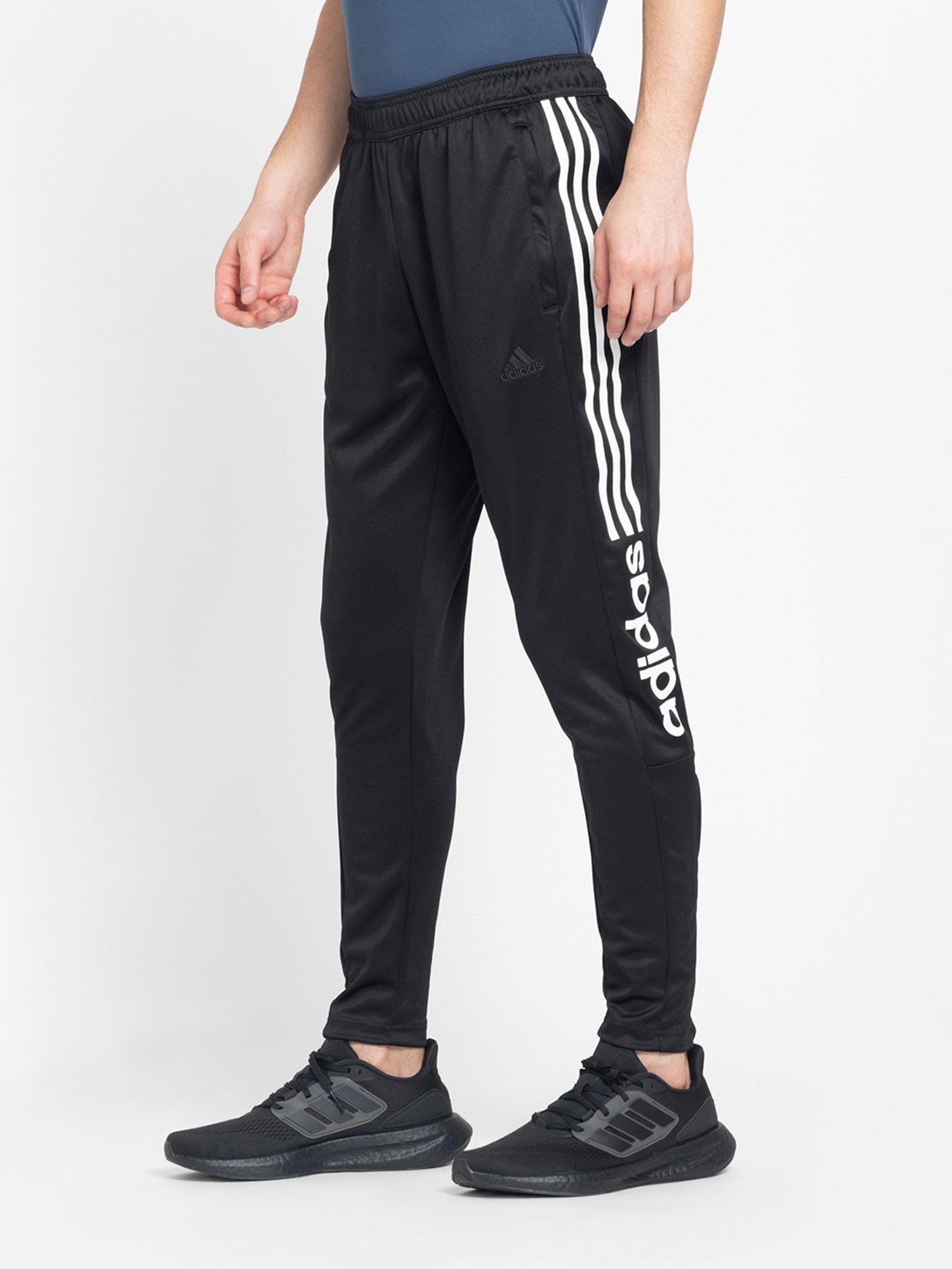 adidas Black Regular Fit Tiro Wordmark Sports Trackpants