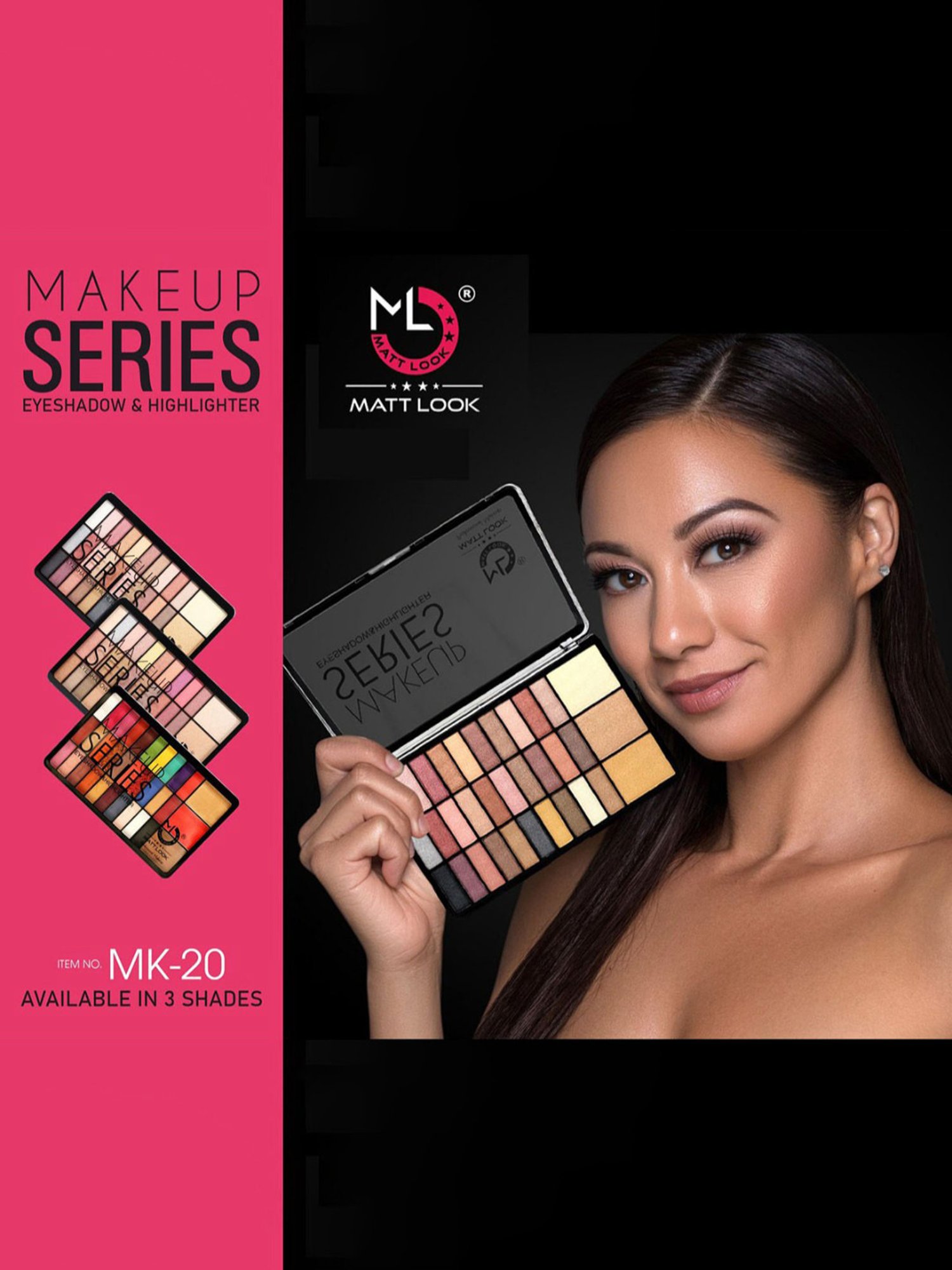 Matt Look Makeup Series Eyeshadow & Highlighter 03 - 49 gm