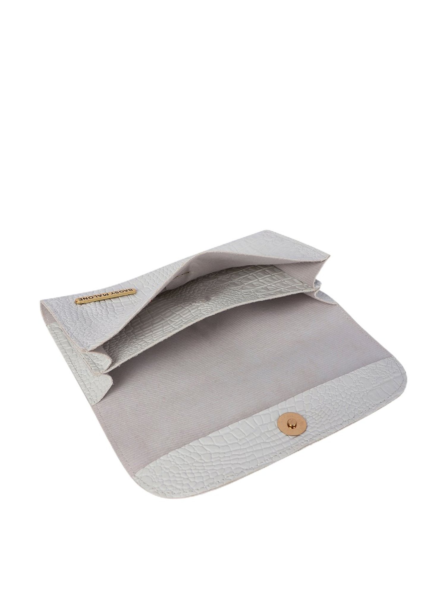 Bagsy Malone Croco White Animal Effect Wallet