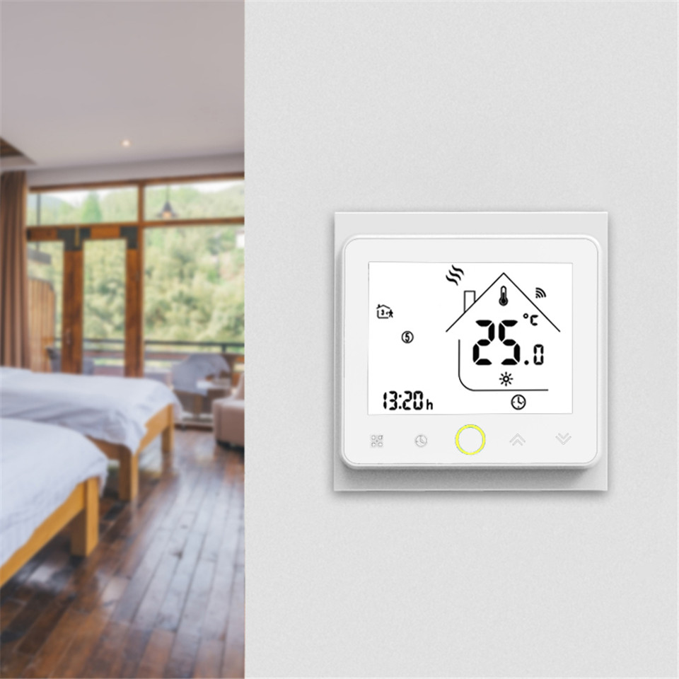 WiFi Smart Thermostat Temperature Controller for Water/Electric floor Heating Water/Gas Boiler Works with Alexa and Google Assist