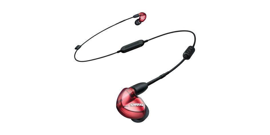 Shure SE535 Limited Edition Earphones with Bluetooth, Remote/Mic Cables, Red