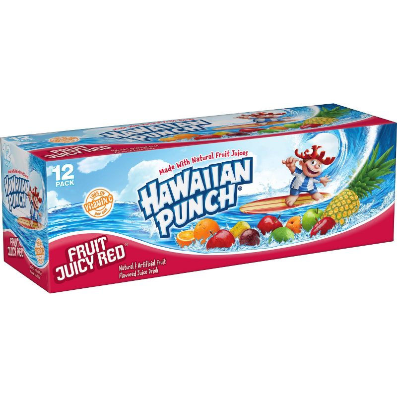 Hawaiian Punch Fruit Juicy Red - 12pk/12 fl oz Cans