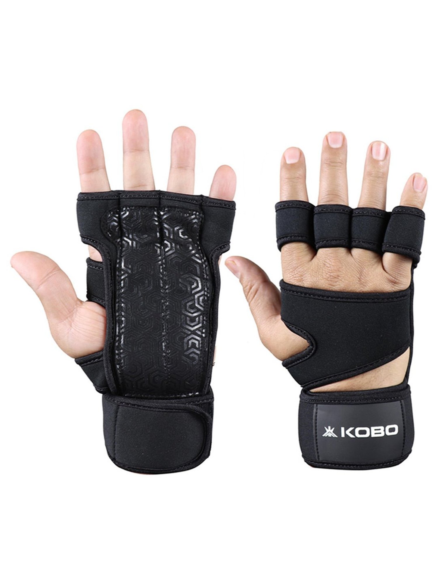 Kobo Weight Lifting Gym Gloves (Black) Size - M