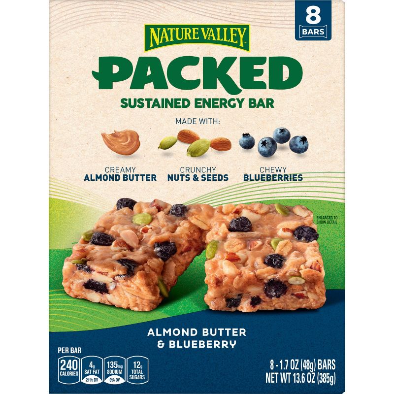 Nature Valley Packed Almond Butter & Blueberry Bars - 8ct/13.6oz