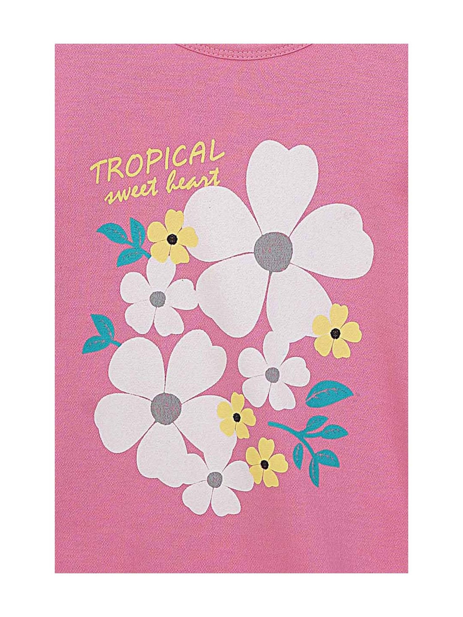 Tiny Girl Kids Pink Floral Print Top