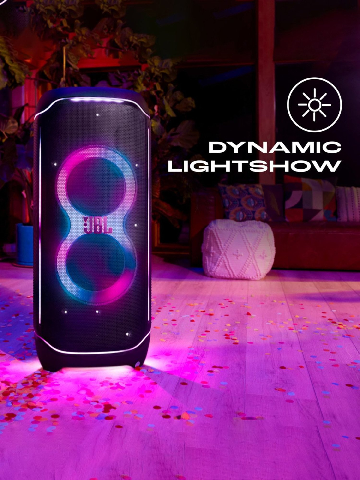 JBL Partybox Ultimate, 1100W Portable Party Speaker(Black)