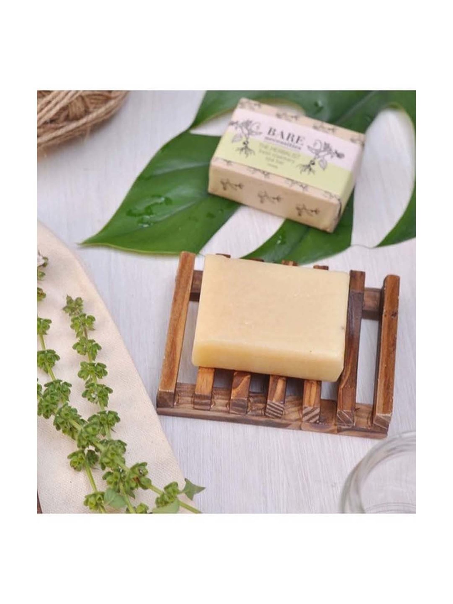 Bare Necessities Basil Rosemary Spa Bar - The Herbalist - 75 gm