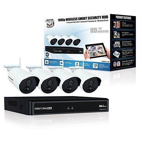 Night Owl WNVR201-44P Video Surveillance System - Network Video Recorder, Camera - 1080 Camera Resolution - HDMI
