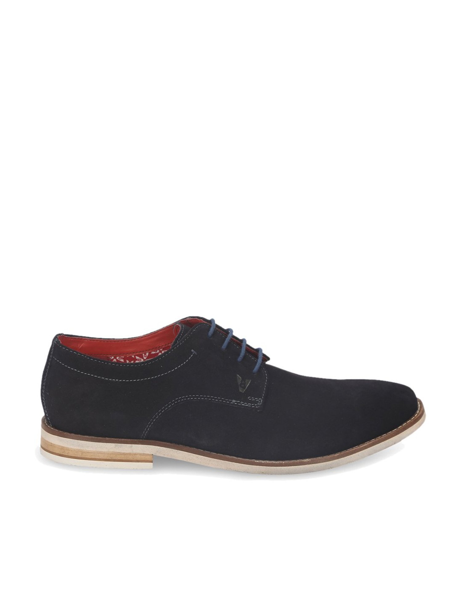 V8 by Ruosh Men's Venice Navy Derby Shoes