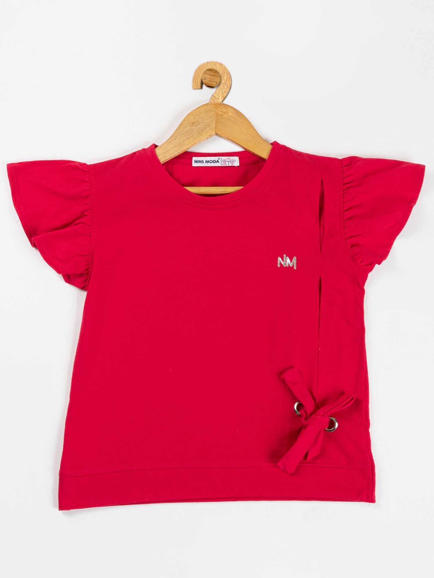 NINS MODA Kids Red Solid Top