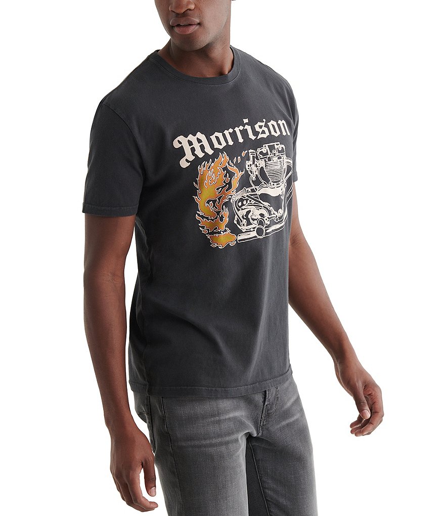 Lucky Brand Short-Sleeve Flammed Morrison Graphic Tee