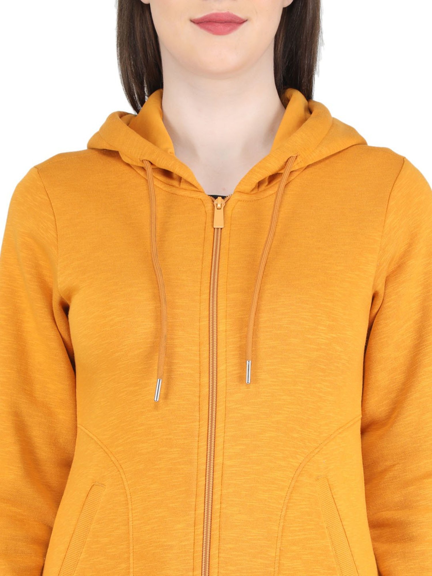 MOCA by Monte Carlo Mustard Regular Fit Hoodie