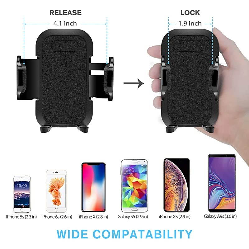 Car Cup Holder Phone Mount Adjustable Long Arm Cell Phone Holder with 360&atilde; Rotatable Cradle for Most Smartphones Such as iPhone Samsung and GPS
