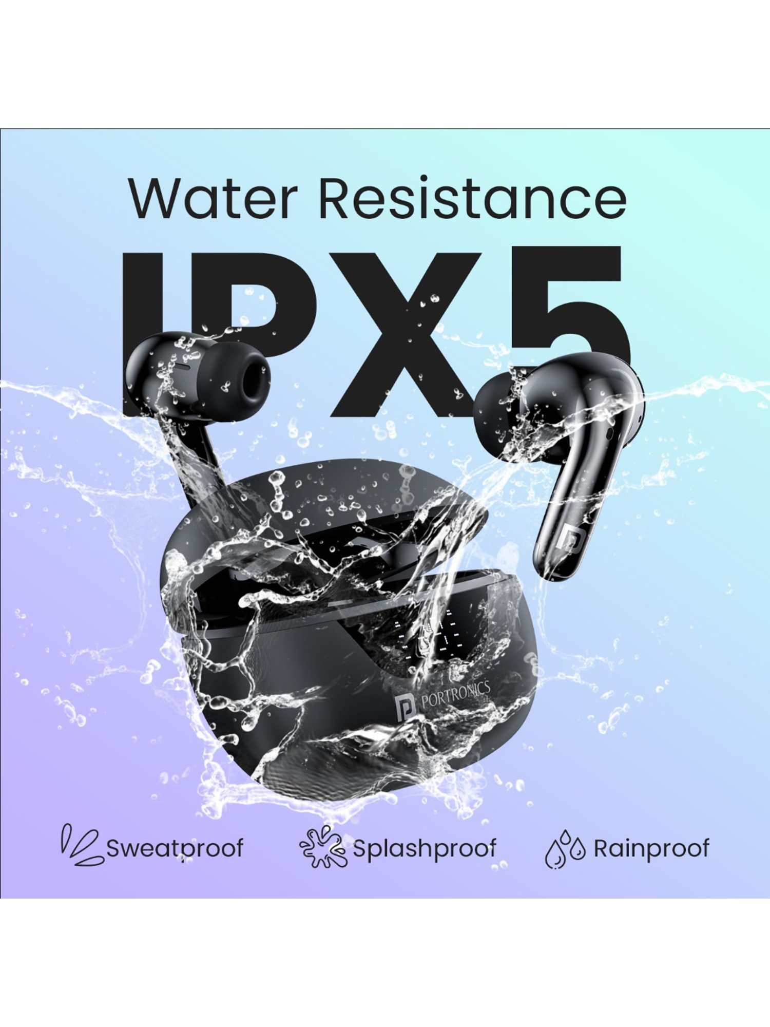 Boat Airdopes Sonik BT Earbuds with 60Hrs Playback & ENx Technology (Thunder Black, True Wireless)