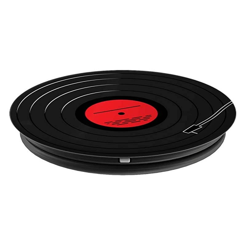 Vinyl Record LP Art Red Design PopSockets PopGrip: Swappable Grip for Phones & Tablets