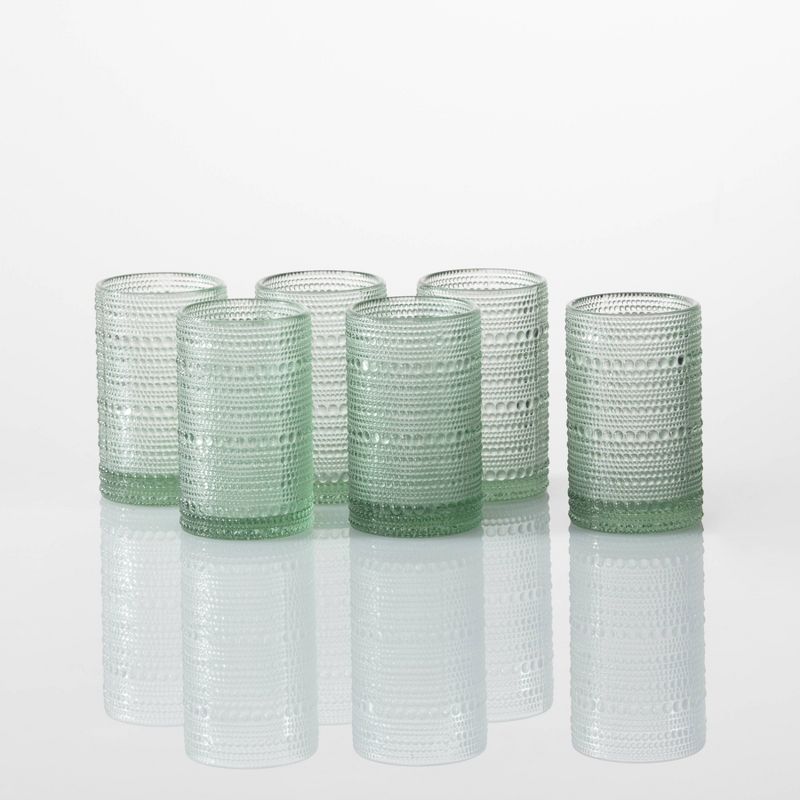 13oz 6pk Glass Jupiter Ice Beverage Glasses Sage - Fortessa Tableware Solutions