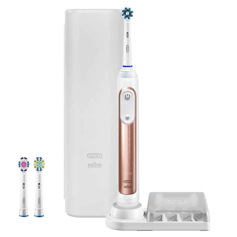 Oral-B Pro 7500 Power Rechargeable Electric Toothbrush Powered By Braun - Rose Gold