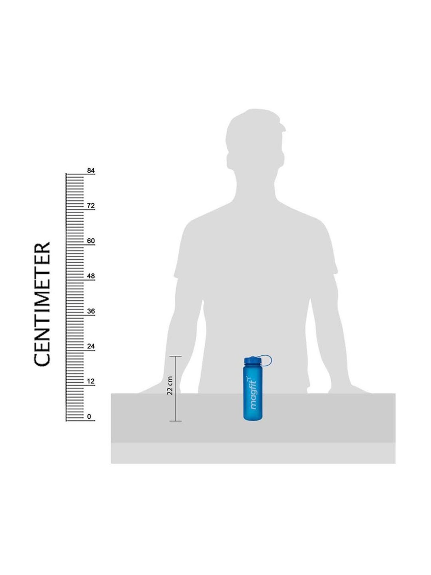 MagFit Sky Blue Twist Water Bottle (500 ml)