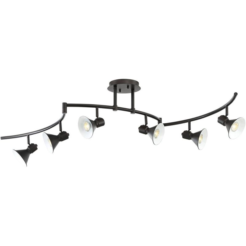 Pro Track Rhodes 6-Light Bronze Hood LED Track Fixture