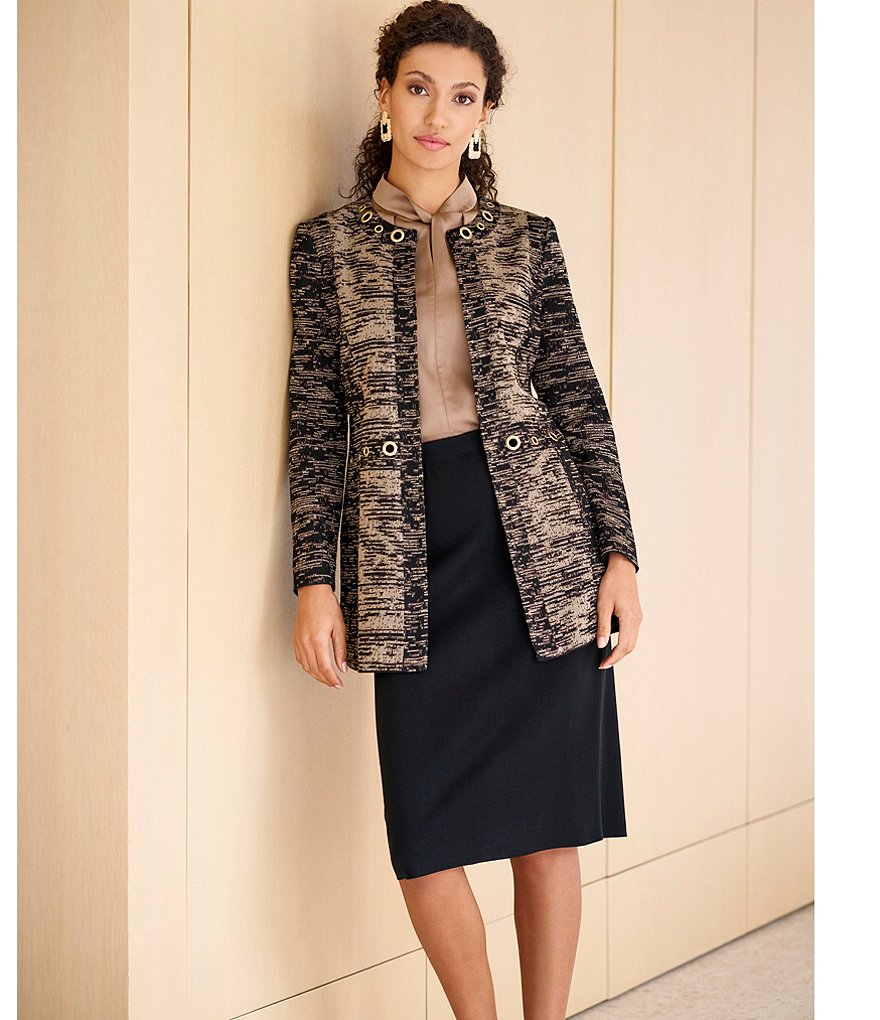 Ming Wang Straight Washable Skirt