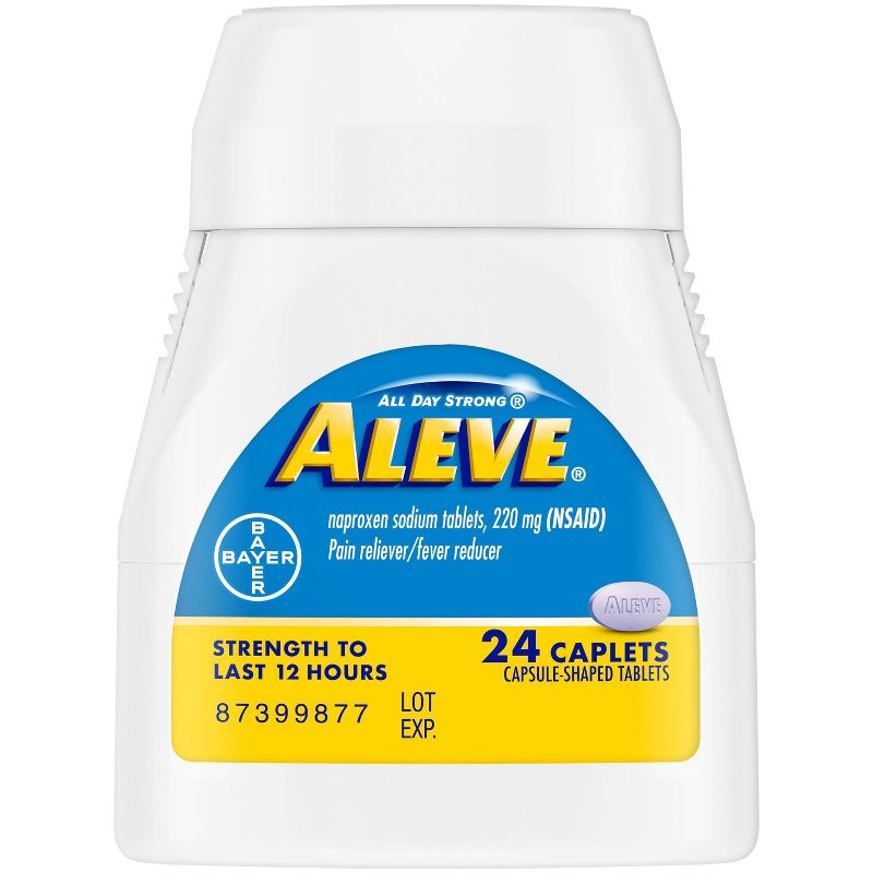 Aleve Naproxen Sodium Caplets (NSAID) - 24ct