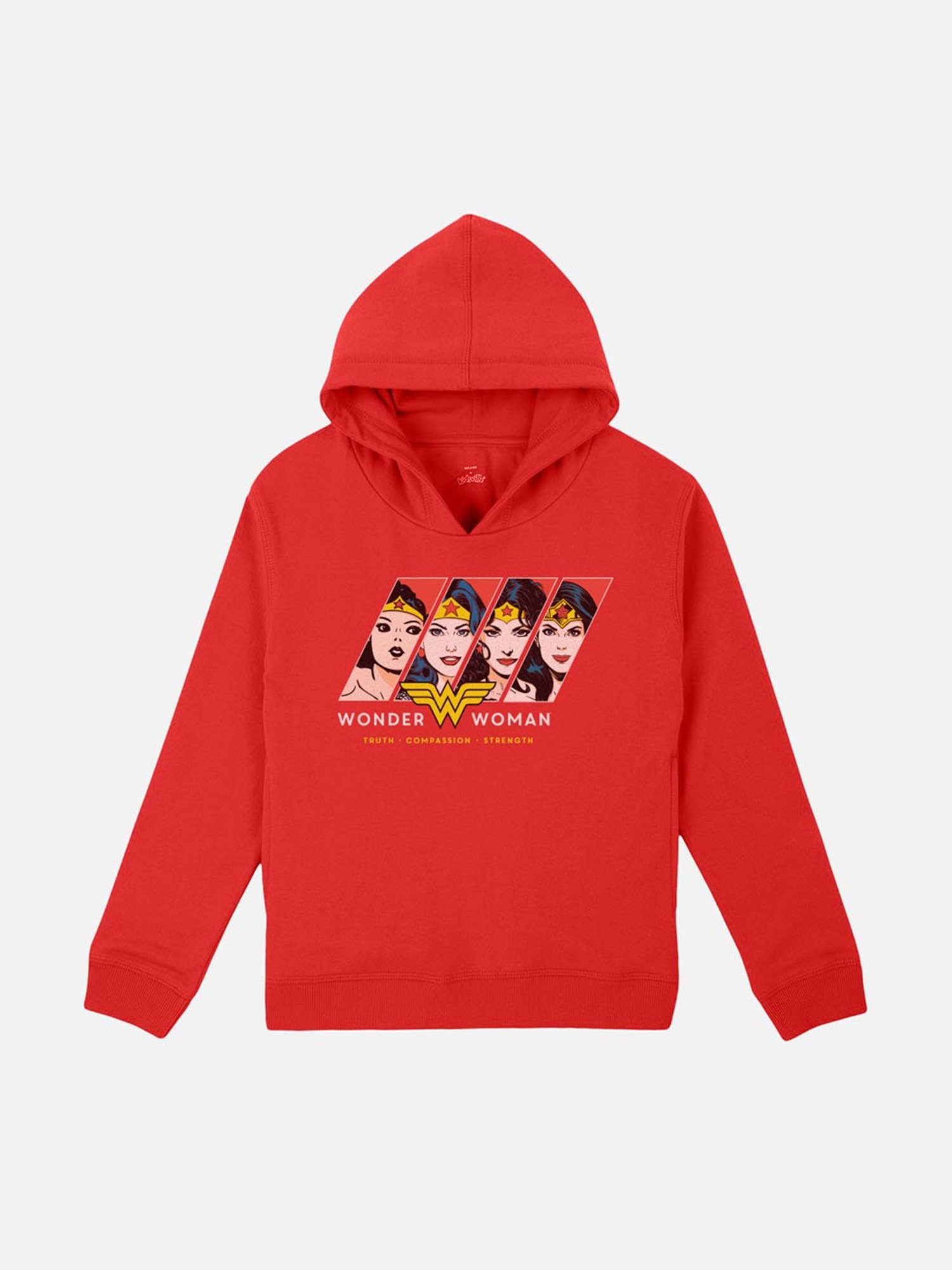 Wonder Woman Printed Sweatshirt For Kids Girls