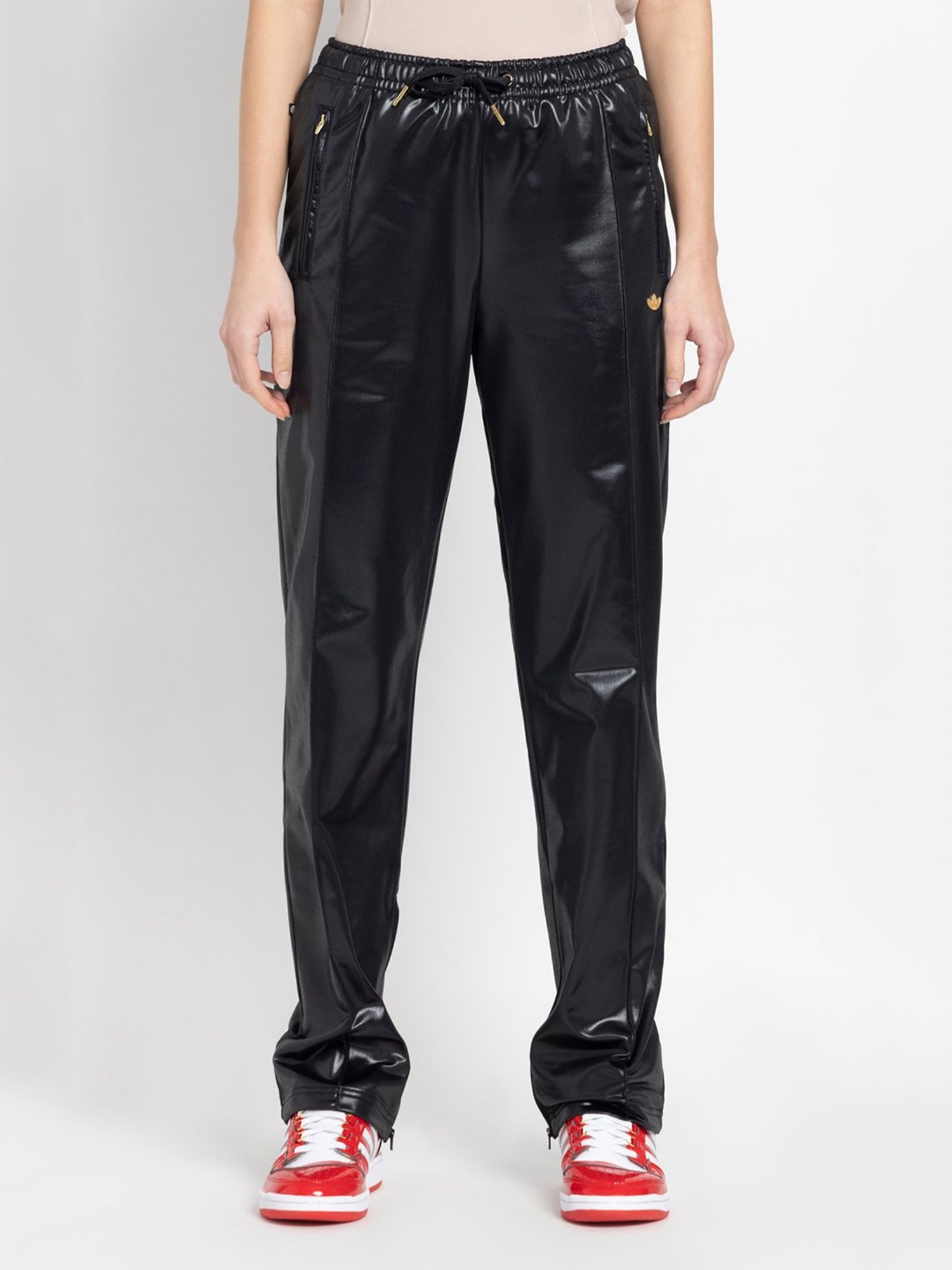 Adidas Originals Black Regular Fit Mid Rise Track Pants