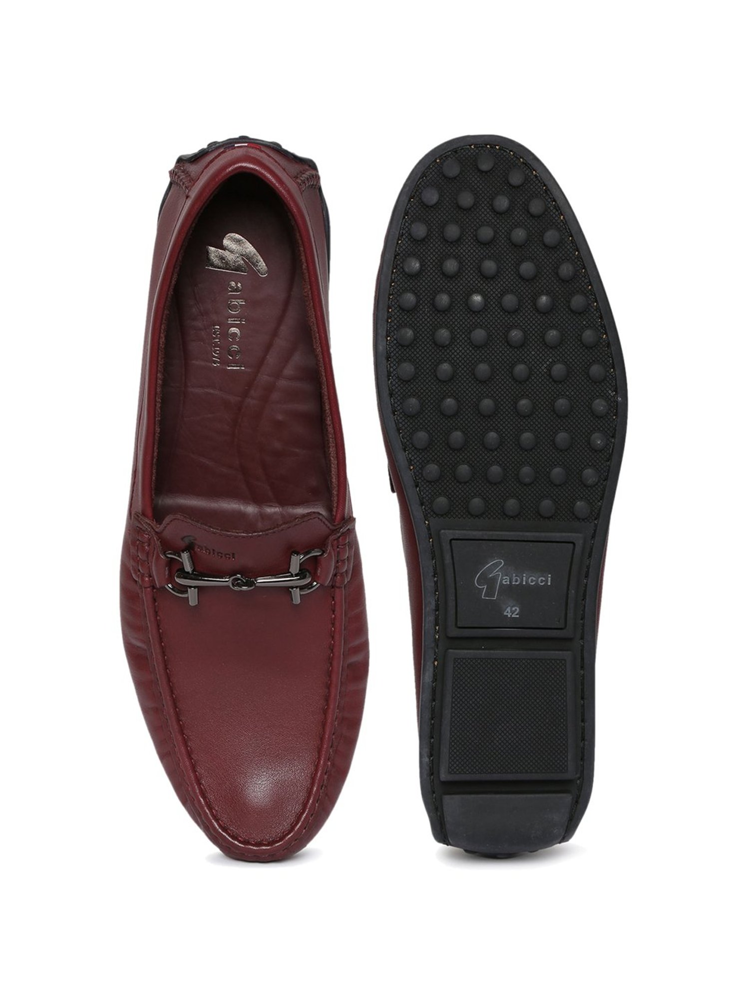 Gabicci Men's Harrow G Burgundy Casual Loafers