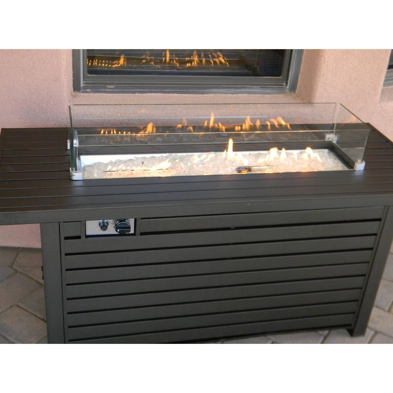 28.75" x 14" Glass Wind Screen - AZ Patio Heaters