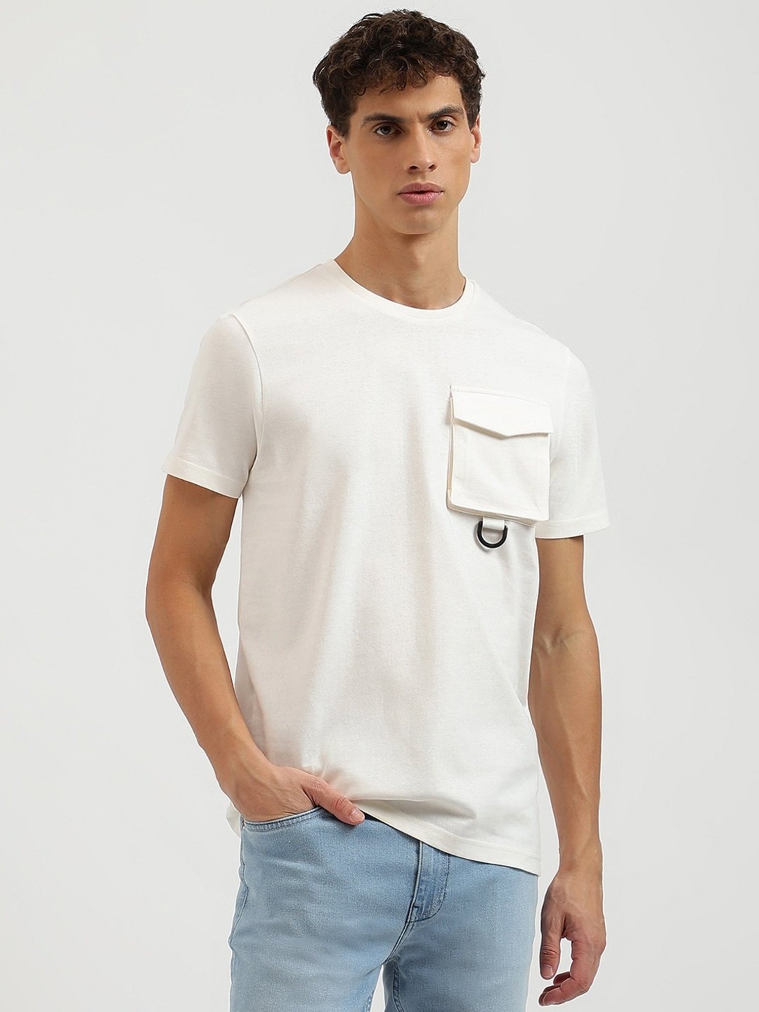 United Colors Of Benetton Beige Relaxed Fit T-Shirt