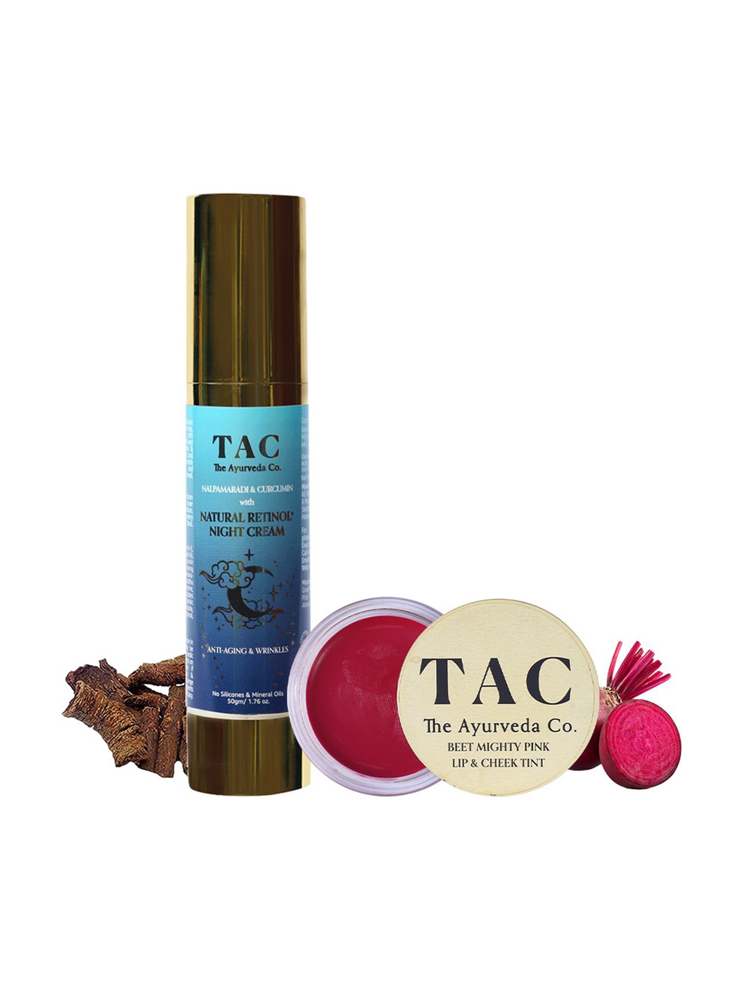 TAC - The Ayurveda Co. Beet Lip & Cheek Tint & Night Cream