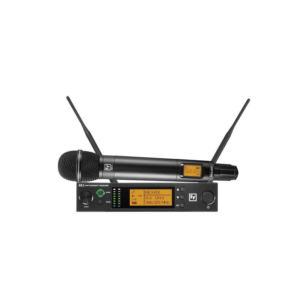 Electro-Voice RE3-ND76 Wireless Handheld System, 560-596MHz #F.01U.354.200