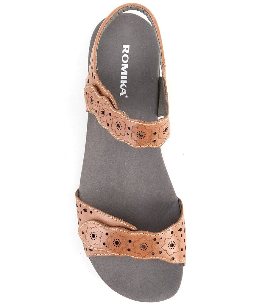 Romika Tahiti 03 Banded Cutout Leather Sandals