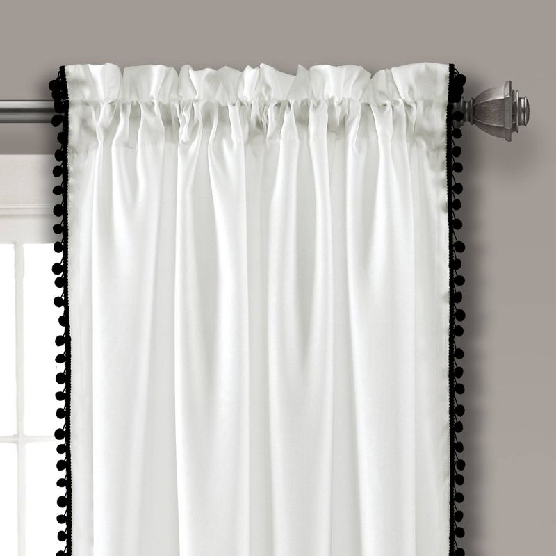 Red Solid 84" Rod Pocket Single Curtain Panel - Leaning Linens