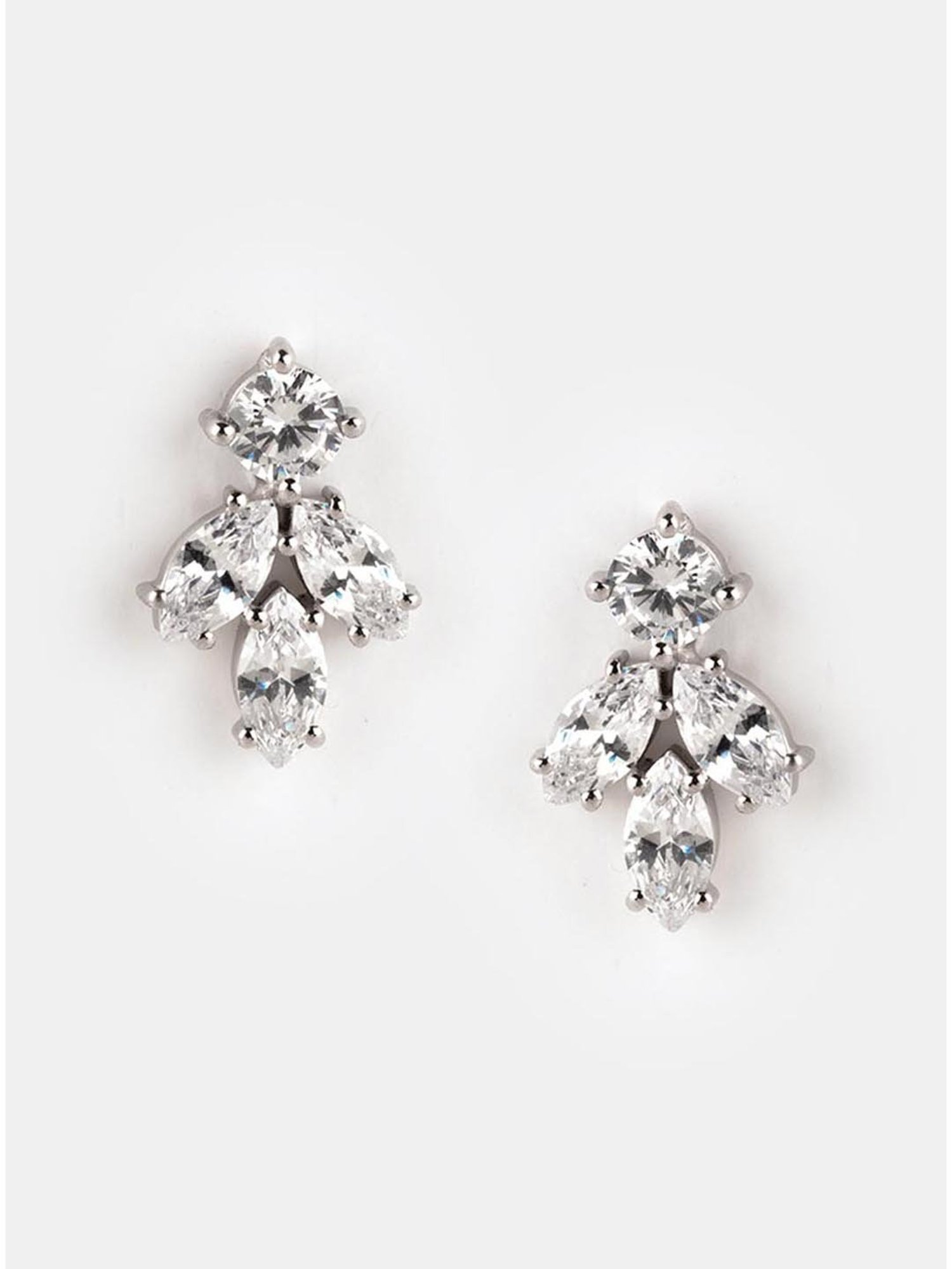 Shaya 92.5 Sterling Silver Walking on Air Leaf Earrings for Women