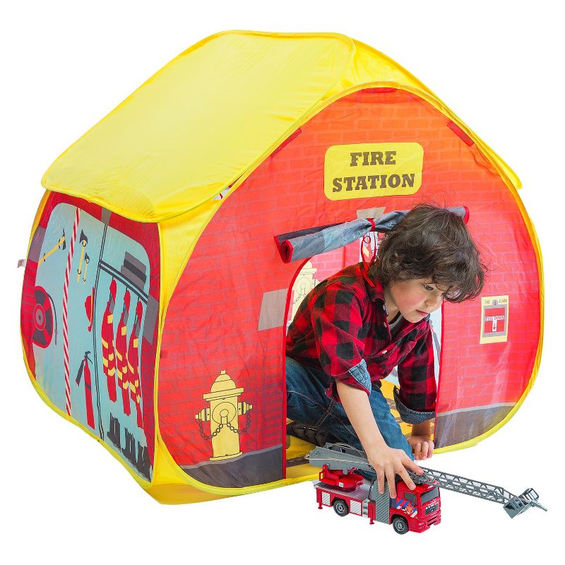 Fun2Give Pop-it-Up Firestation Tent with Streetmap Playmat