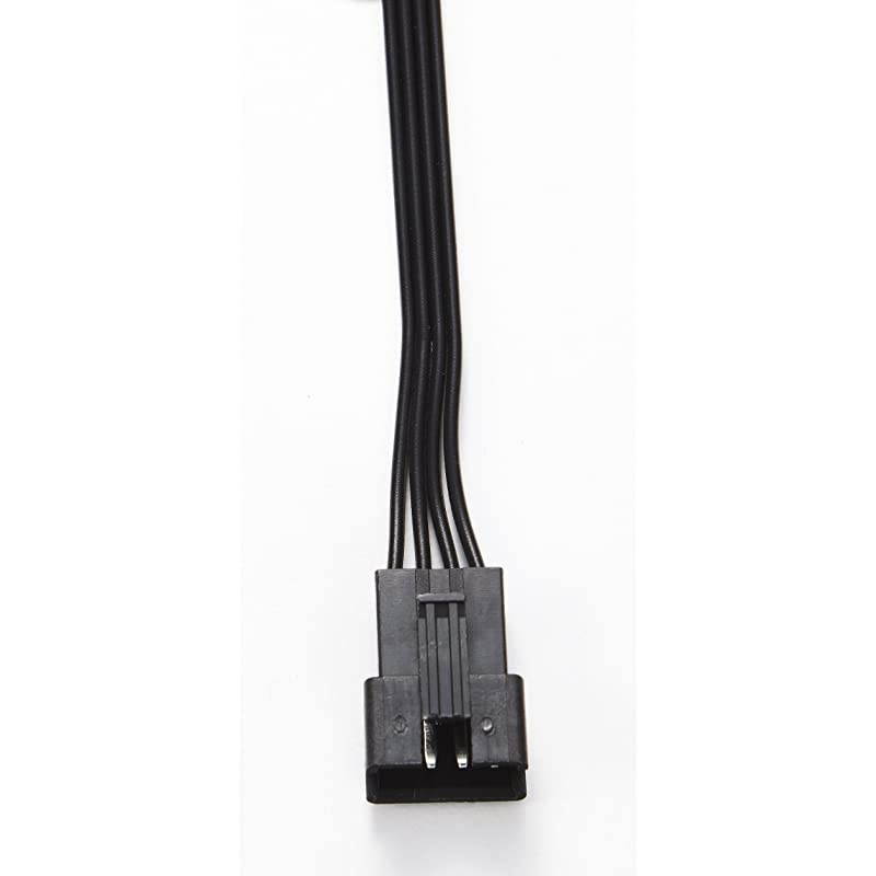 RGB LED 4 Pin Adapter, Specified for Cases with Multi Colors RGB Control (PH-CB_RGB4P) Black