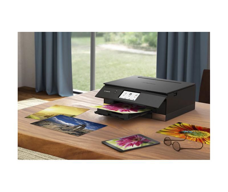 Canon PIXMA TS TS8320 Black Inkjet Multifunction Printer - Color - Copier/Printer/Scanner - 4800 x 1200 dpi Print - Automatic Duplex Print